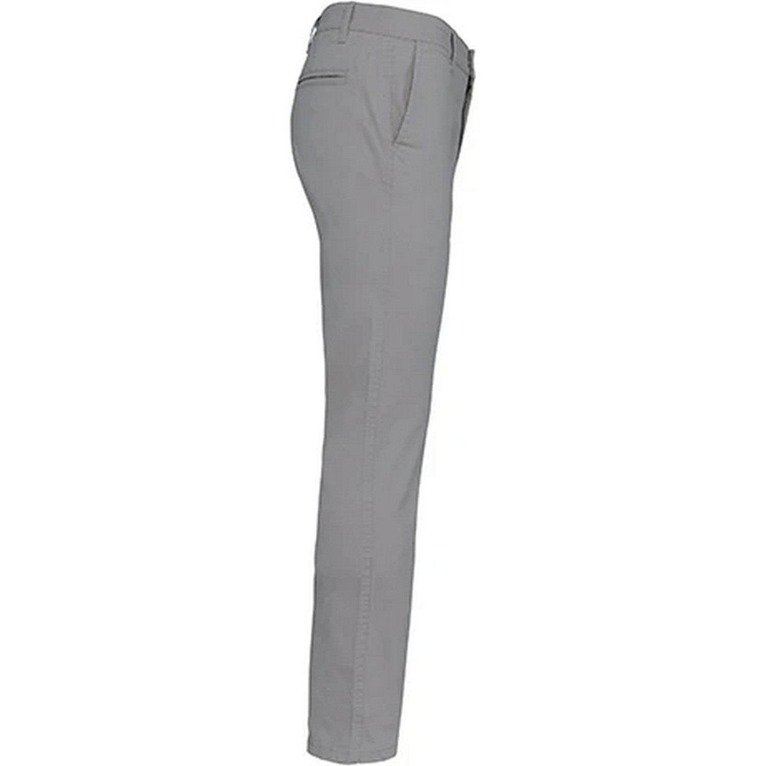 Fine Grey - Side - Kariban Mens Chino Trousers