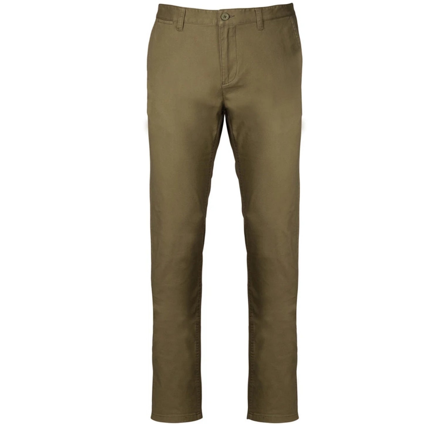 Light Khaki - Front - Kariban Mens Chino Trousers