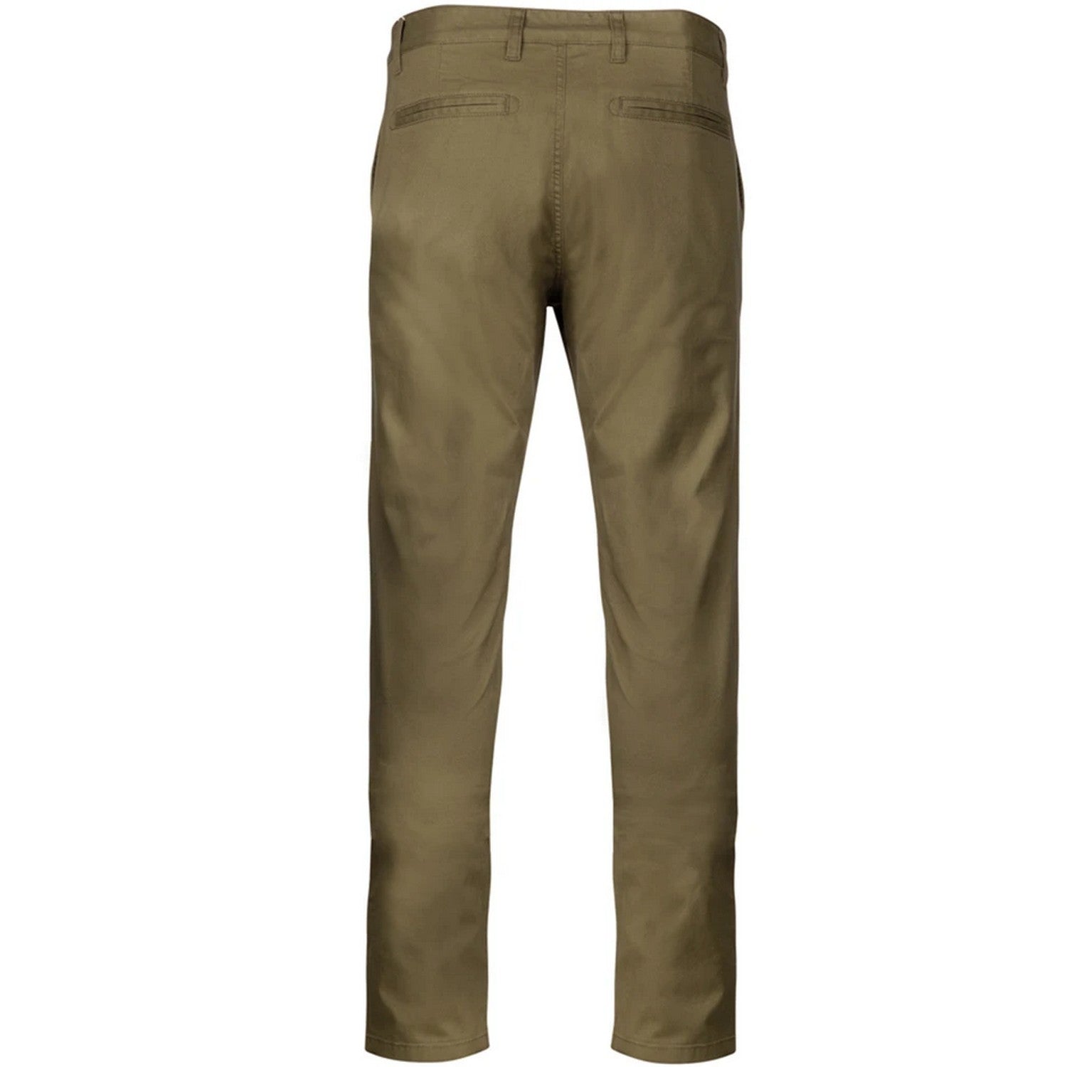 Light Khaki - Back - Kariban Mens Chino Trousers