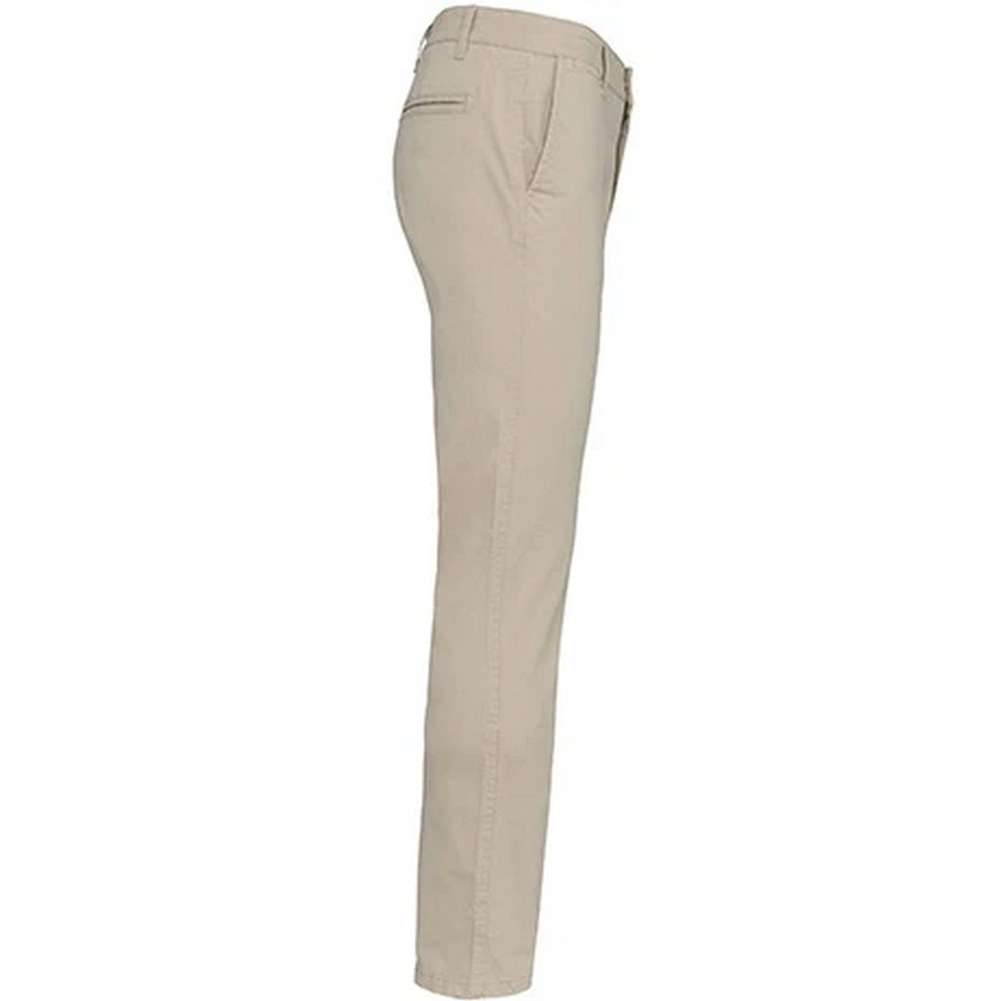 Beige - Side - Kariban Mens Chino Trousers