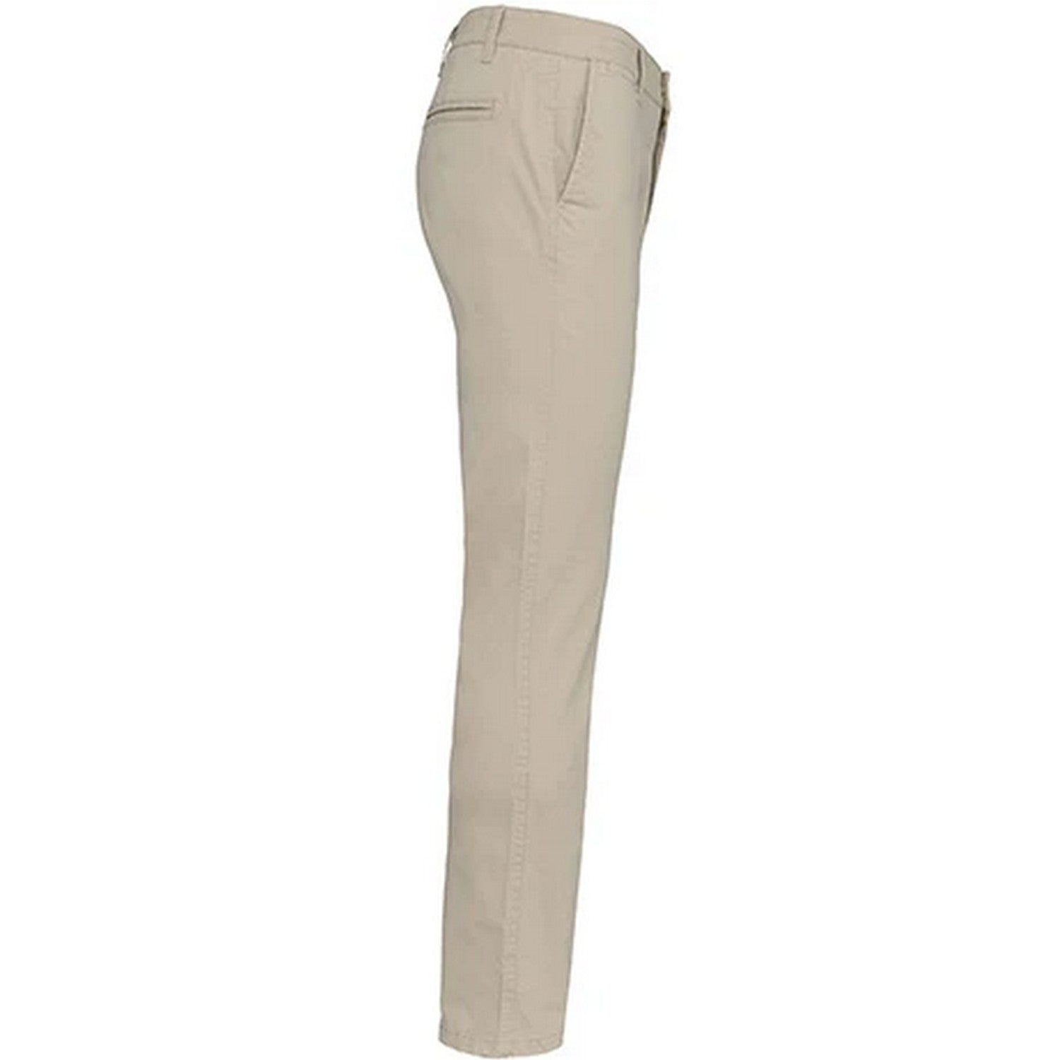 Beige - Side - Kariban Mens Chino Trousers