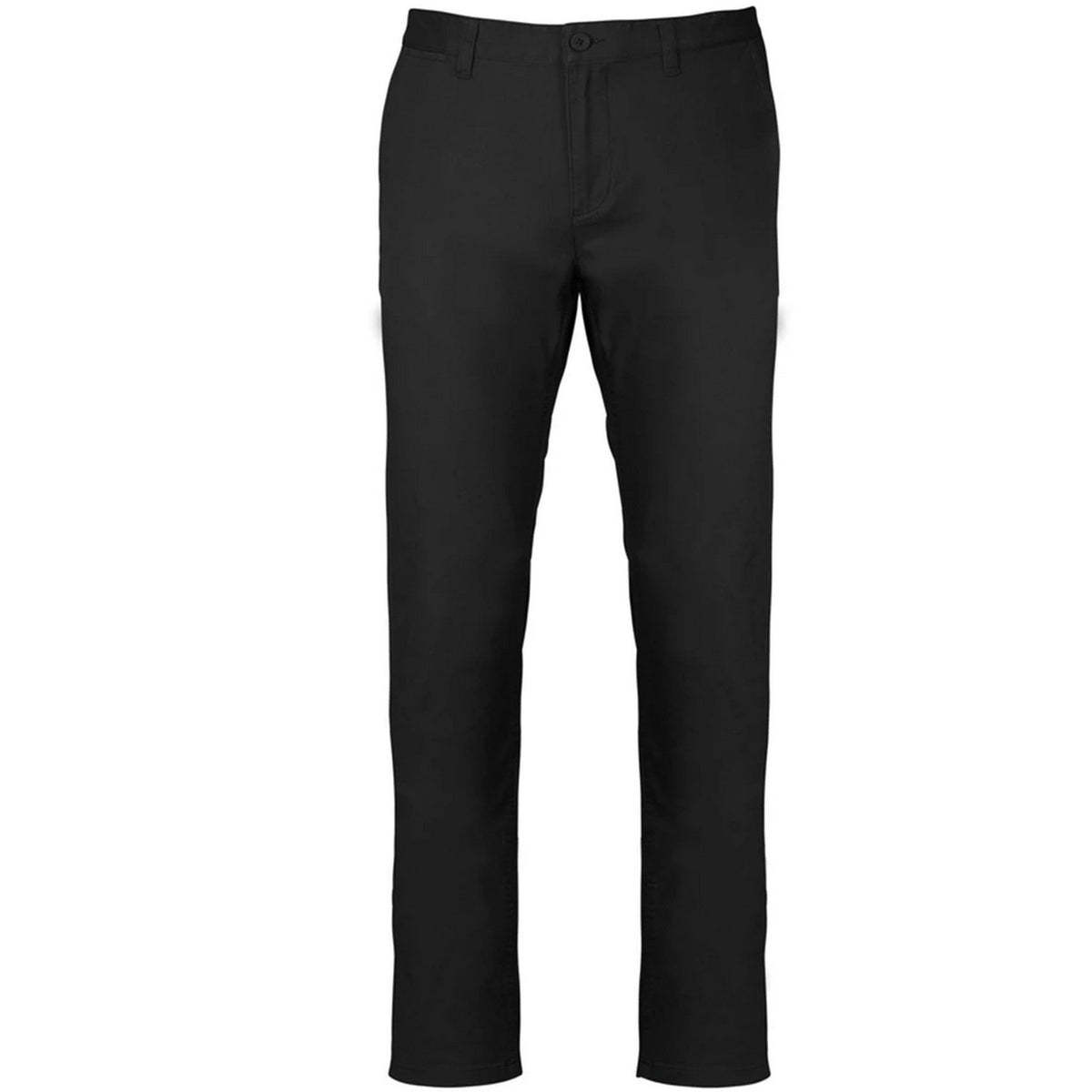 Black - Front - Kariban Mens Chino Trousers