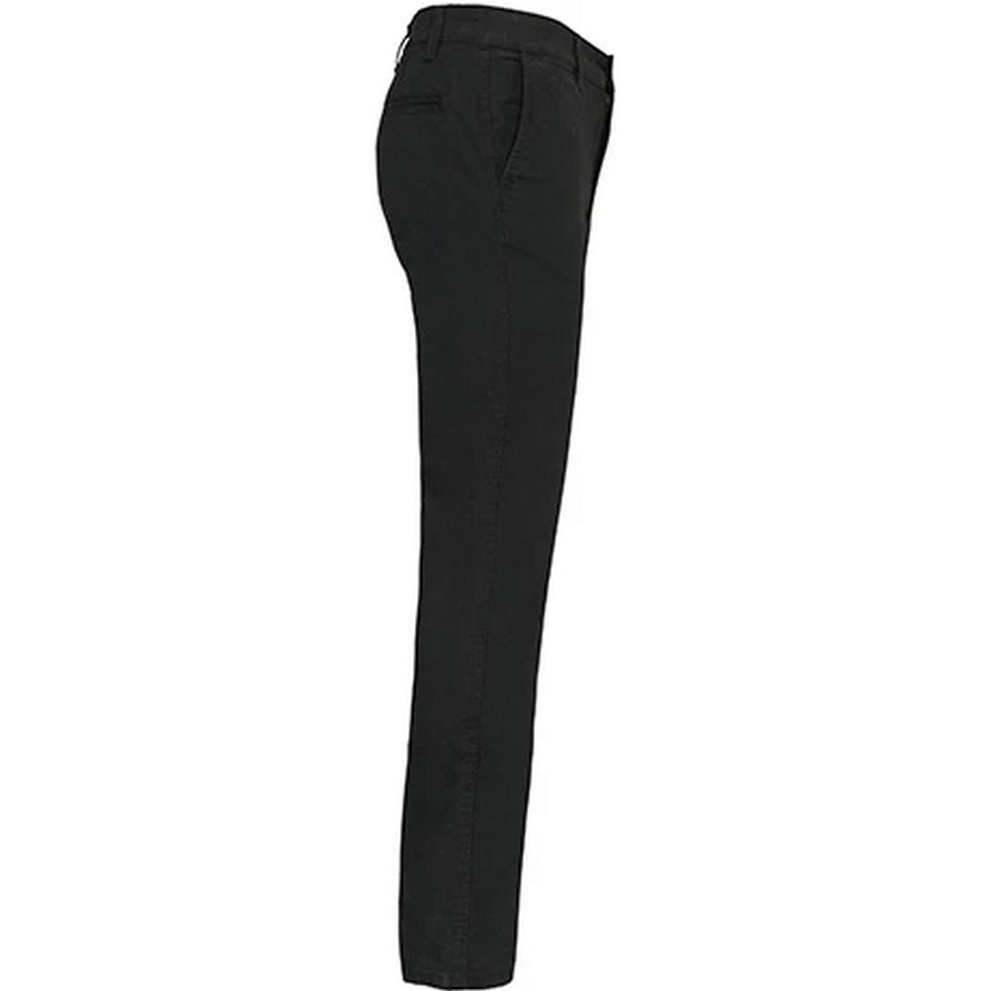 Black - Side - Kariban Mens Chino Trousers
