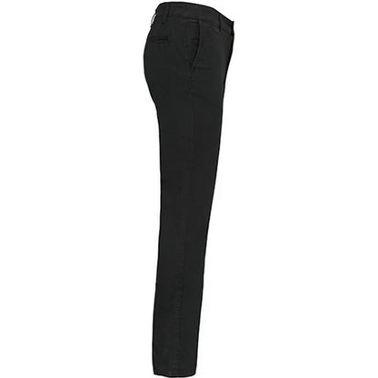Black - Side - Kariban Mens Chino Trousers