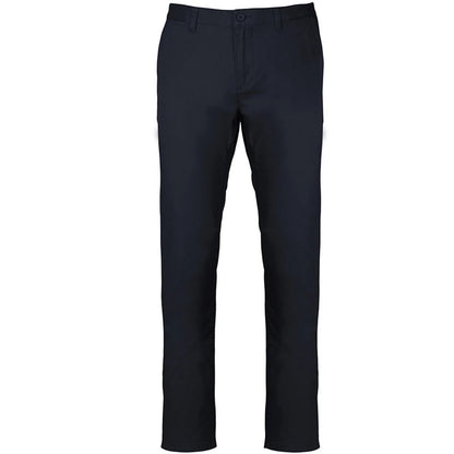 Dark Navy - Front - Kariban Mens Chino Trousers