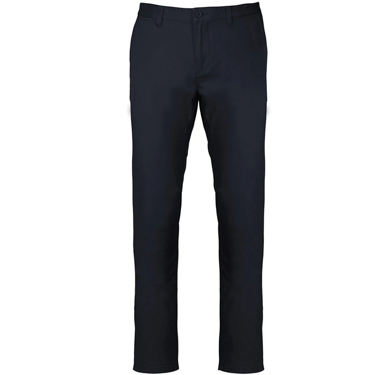 Dark Navy - Front - Kariban Mens Chino Trousers