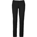 Black - Front - Kariban Womens-Ladies Chino Trousers