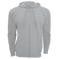 Grey Marl - Front - SOLS Mens Seven Full Zip Hooded Sweatshirt - Hoodie