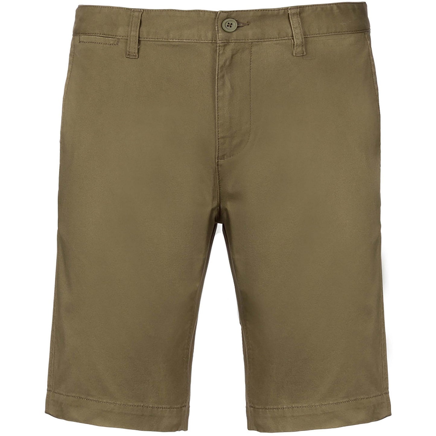 Light Khaki - Front - Kariban Mens Chino Bermuda Shorts