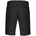 Black - Back - Kariban Mens Chino Bermuda Shorts