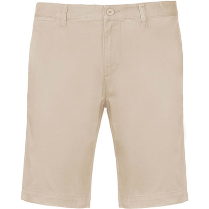 Beige - Front - Kariban Mens Chino Bermuda Shorts
