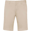 Beige - Front - Kariban Mens Chino Bermuda Shorts