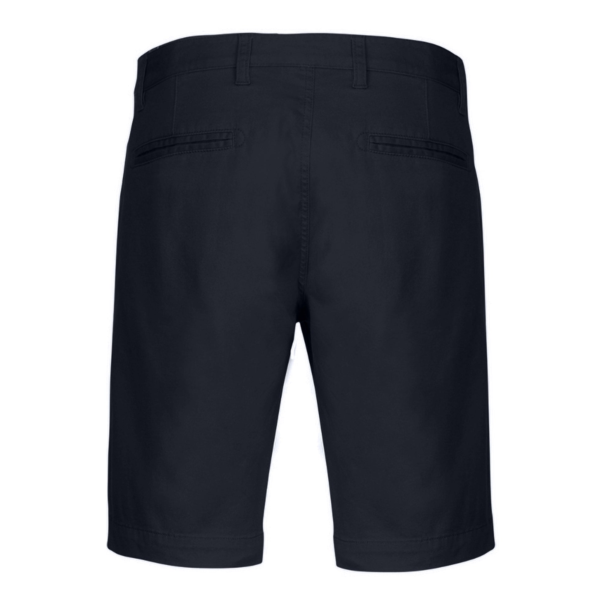 Dark Navy - Back - Kariban Mens Chino Bermuda Shorts