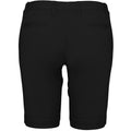 Black - Back - Kariban Womens-Ladies Chino Bermuda Shorts