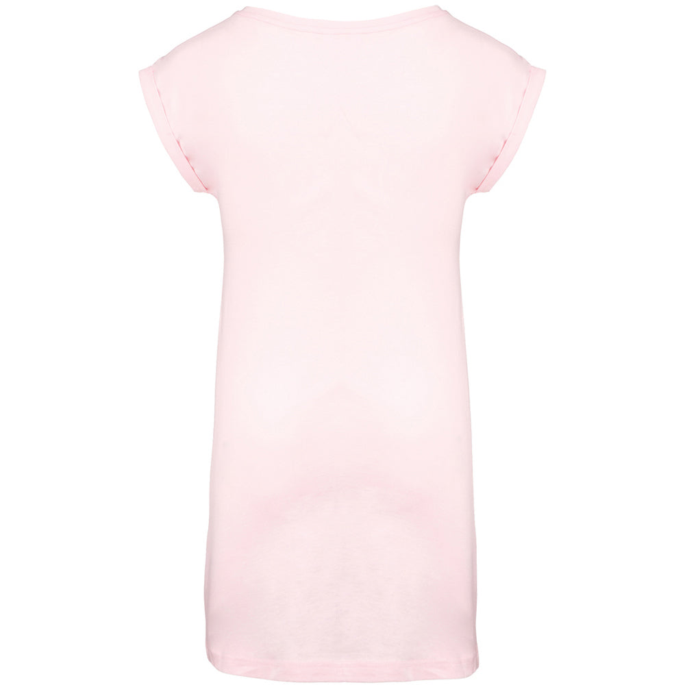 Pale Pink - Back - Kariban Womens-Ladies T-Shirt Dress
