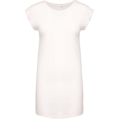 Off White - Front - Kariban Womens-Ladies T-Shirt Dress