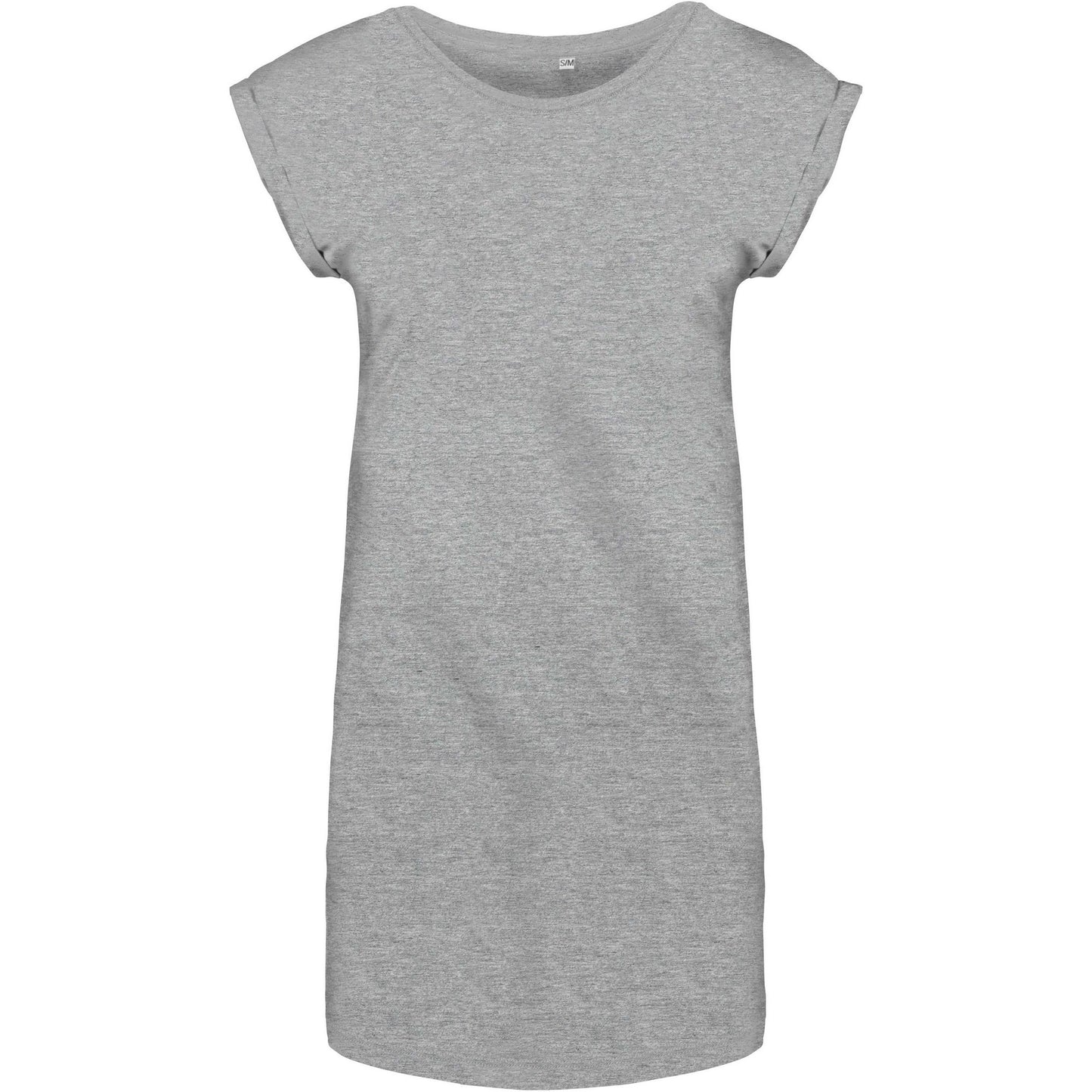 Light Grey - Front - Kariban Womens-Ladies T-Shirt Dress