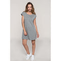 Light Grey - Back - Kariban Womens-Ladies T-Shirt Dress