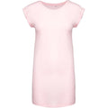 Pale Pink - Front - Kariban Womens-Ladies T-Shirt Dress