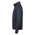 Navy Melange - Side - Tee Jays Mens Knitted Outdoor Fleece Jacket