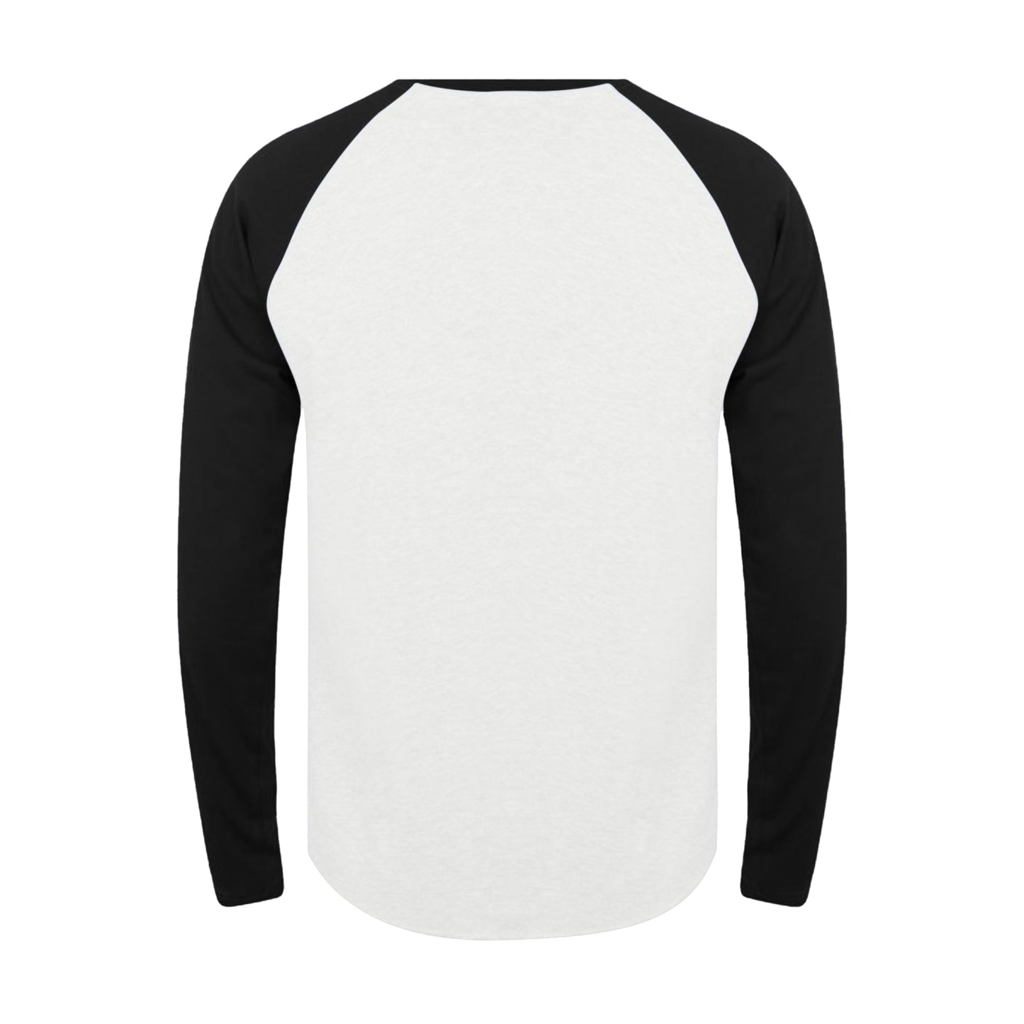 White-Black - Back - Tee Jays Mens Long Sleeve Baseball T-Shirt