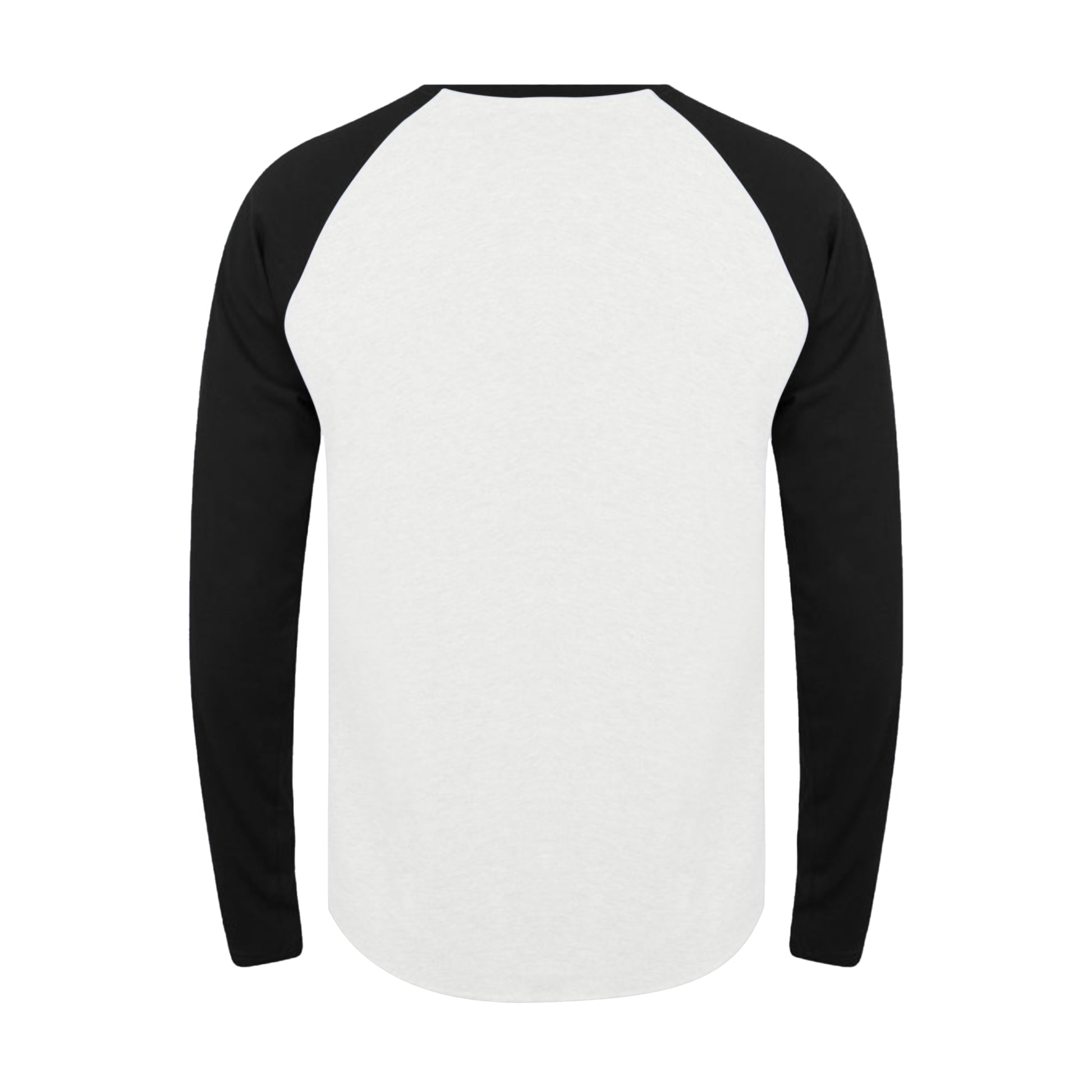 White-Black - Back - Tee Jays Mens Long Sleeve Baseball T-Shirt