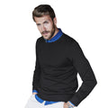 Black - Back - Tee Jays Mens Merino Blend Crew Neck Jumper