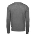 Grey Melange - Back - Tee Jays Mens Merino Blend Crew Neck Jumper