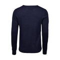 Navy - Back - Tee Jays Mens Merino Blend V Neck Jumper