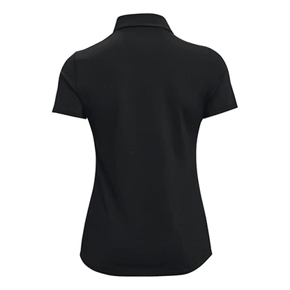 Black - Back - Tee Jays Womens-Ladies Heavy Cotton Pique Polo Shirt