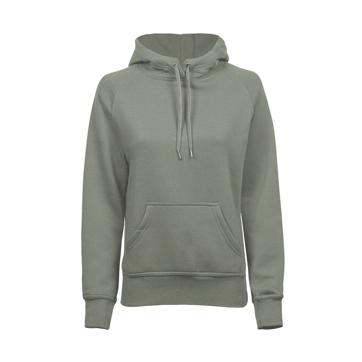 Sage - Front - Tee Jays Womens-Ladies Raglan Hooded Sweatshirt