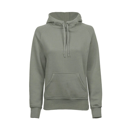 Sage - Front - Tee Jays Womens-Ladies Raglan Hooded Sweatshirt