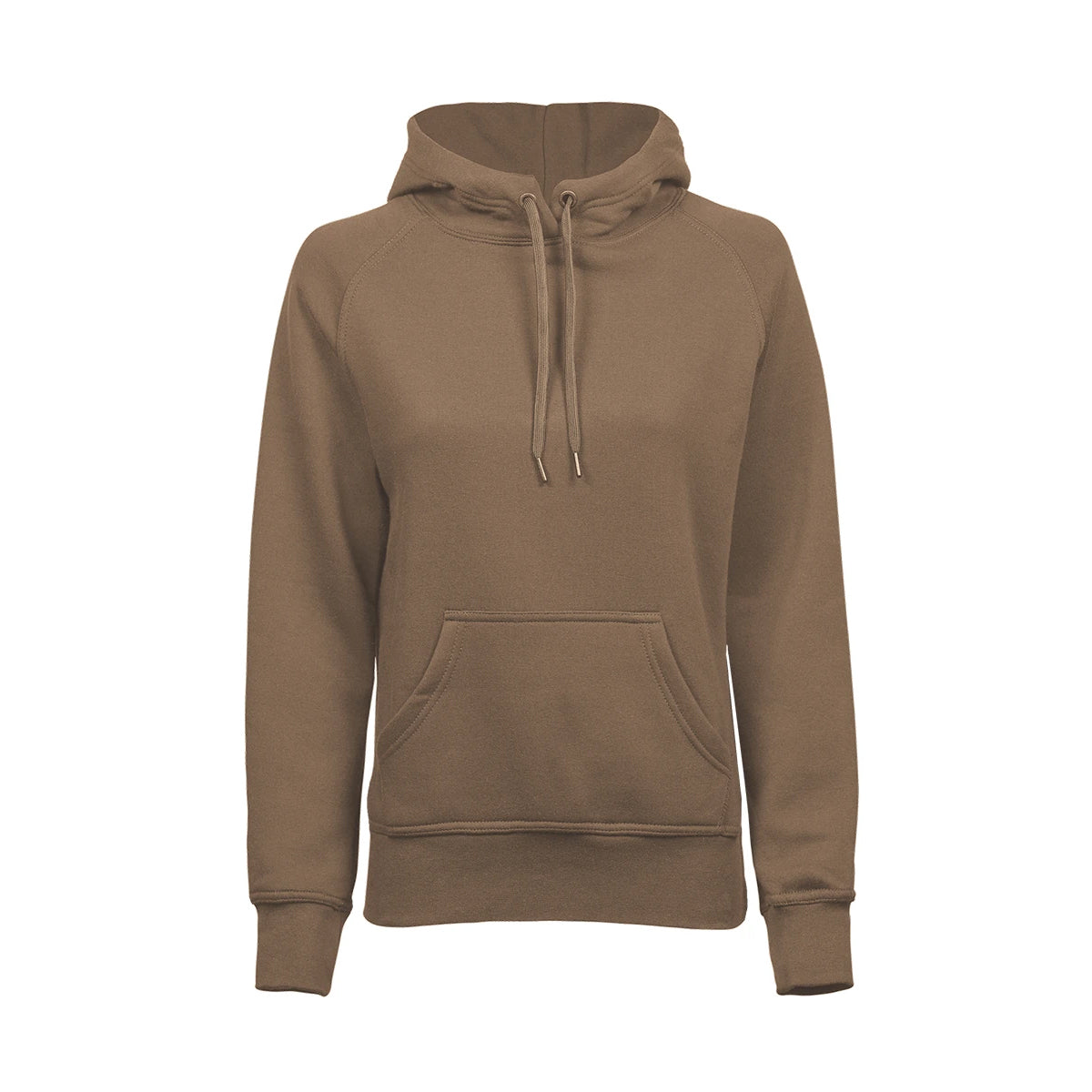 Wood - Front - Tee Jays Womens-Ladies Raglan Hooded Sweatshirt
