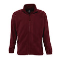Burgundy - Front - SOLS Mens North Full Zip Outdoor Fleece Jacket