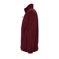 Burgundy - Side - SOLS Mens North Full Zip Outdoor Fleece Jacket