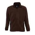 Dark Chocolate - Front - SOLS Mens North Full Zip Outdoor Fleece Jacket