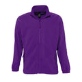Dark Purple - Front - SOLS Mens North Full Zip Outdoor Fleece Jacket