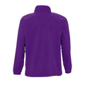Dark Purple - Back - SOLS Mens North Full Zip Outdoor Fleece Jacket