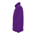 Dark Purple - Side - SOLS Mens North Full Zip Outdoor Fleece Jacket