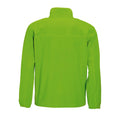 Lime - Back - SOLS Mens North Full Zip Outdoor Fleece Jacket