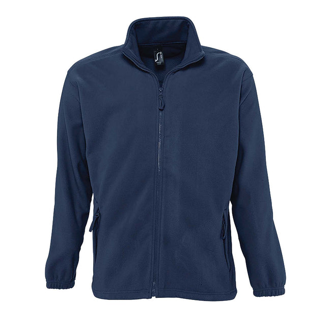 Navy - Front - SOLS Mens North Full Zip Outdoor Fleece Jacket