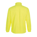 Neon Yellow - Back - SOLS Mens North Full Zip Outdoor Fleece Jacket