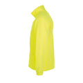 Neon Yellow - Side - SOLS Mens North Full Zip Outdoor Fleece Jacket