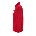 Red - Side - SOLS Mens North Full Zip Outdoor Fleece Jacket