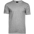 Heather Grey - Front - Tee Jays Mens Luxury Cotton T-Shirt