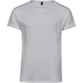 White - Front - Tee Jays Mens Roll-Up T-Shirt