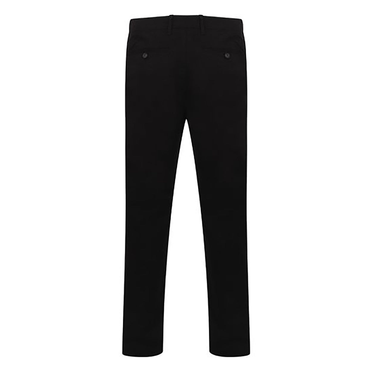 Navy - Side - Henbury Mens Stretch Flex Waistband Chino Trousers
