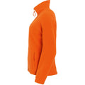 Orange - Side - SOLS Womens-Ladies North Full Zip Fleece Jacket