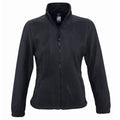 Charcoal - Front - SOLS Womens-Ladies North Full Zip Fleece Jacket