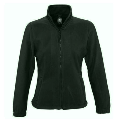 Forest Green - Front - SOLS Womens-Ladies North Full Zip Fleece Jacket